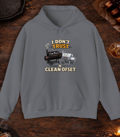 Don't Trust a Clean Offset Hoodie - Charcoal