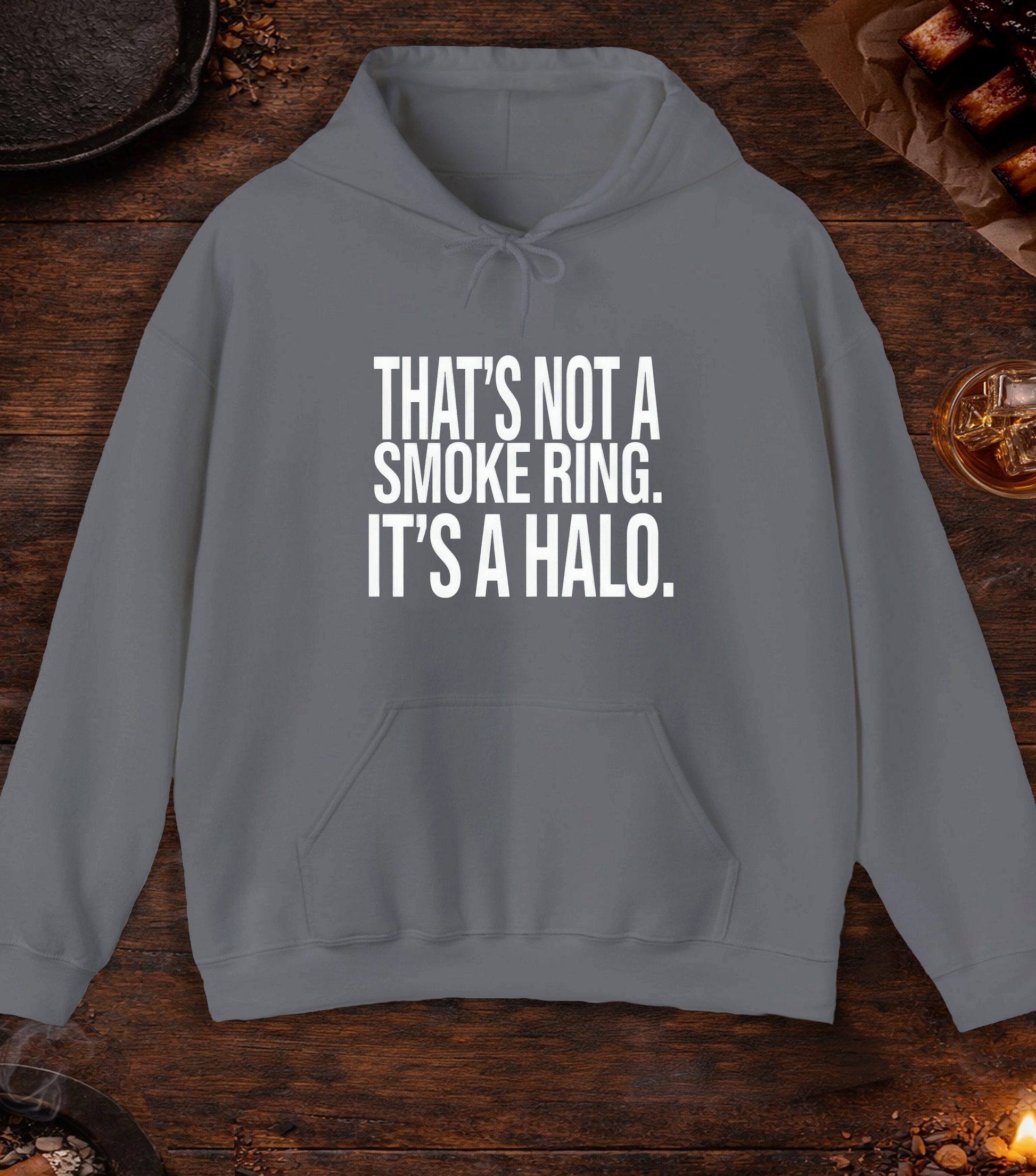 Smoke Ring Halo Hoodie - Charcoal