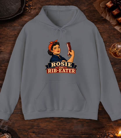 Rosie Rib Eater Hoodie - Charcoal