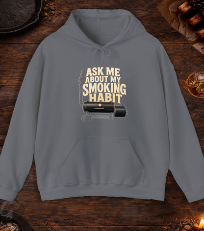 Smoking Habit Hoodie - Charcoal