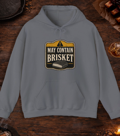 May Contain Brisket Hoodie - Charcoal