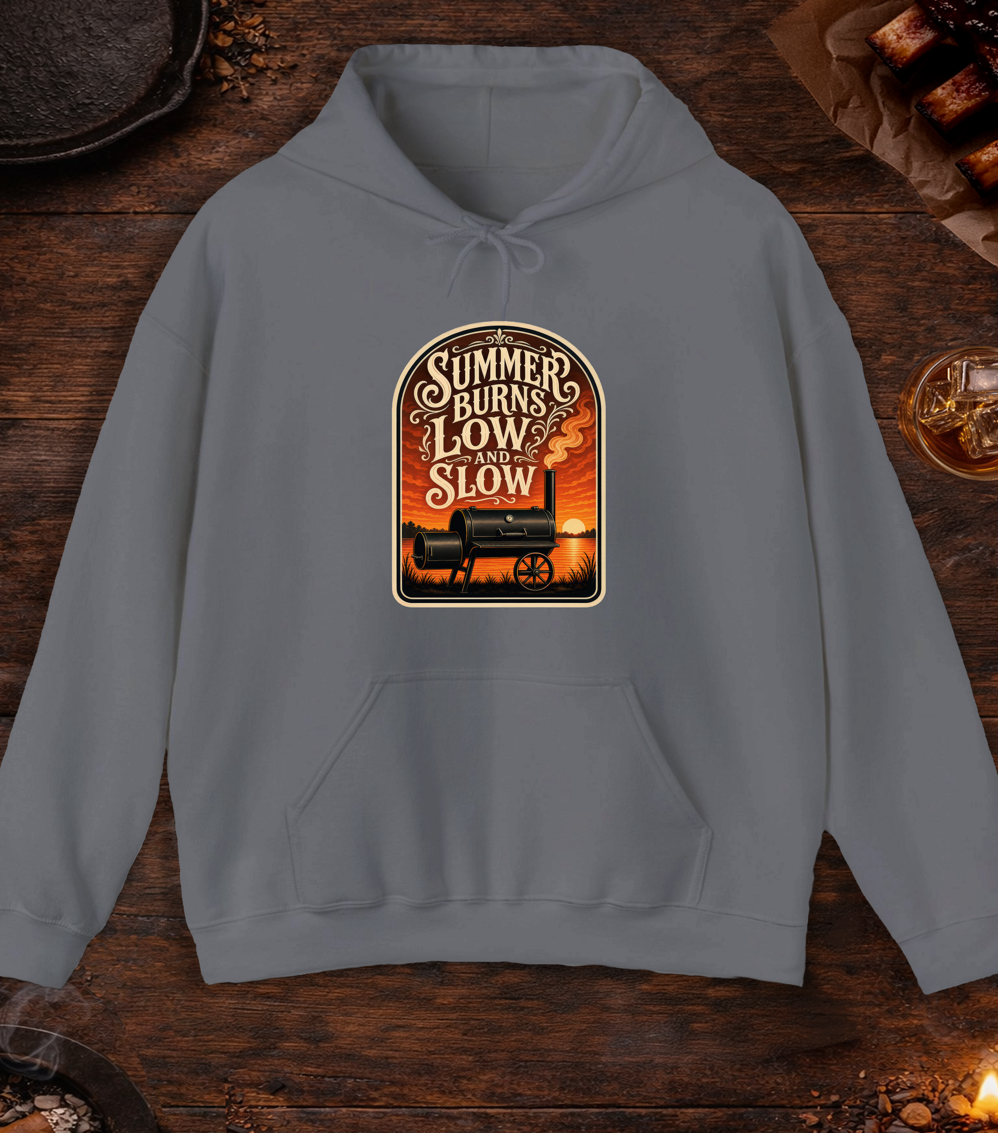Summer Burns Low Slow Hoodie - Charcoal