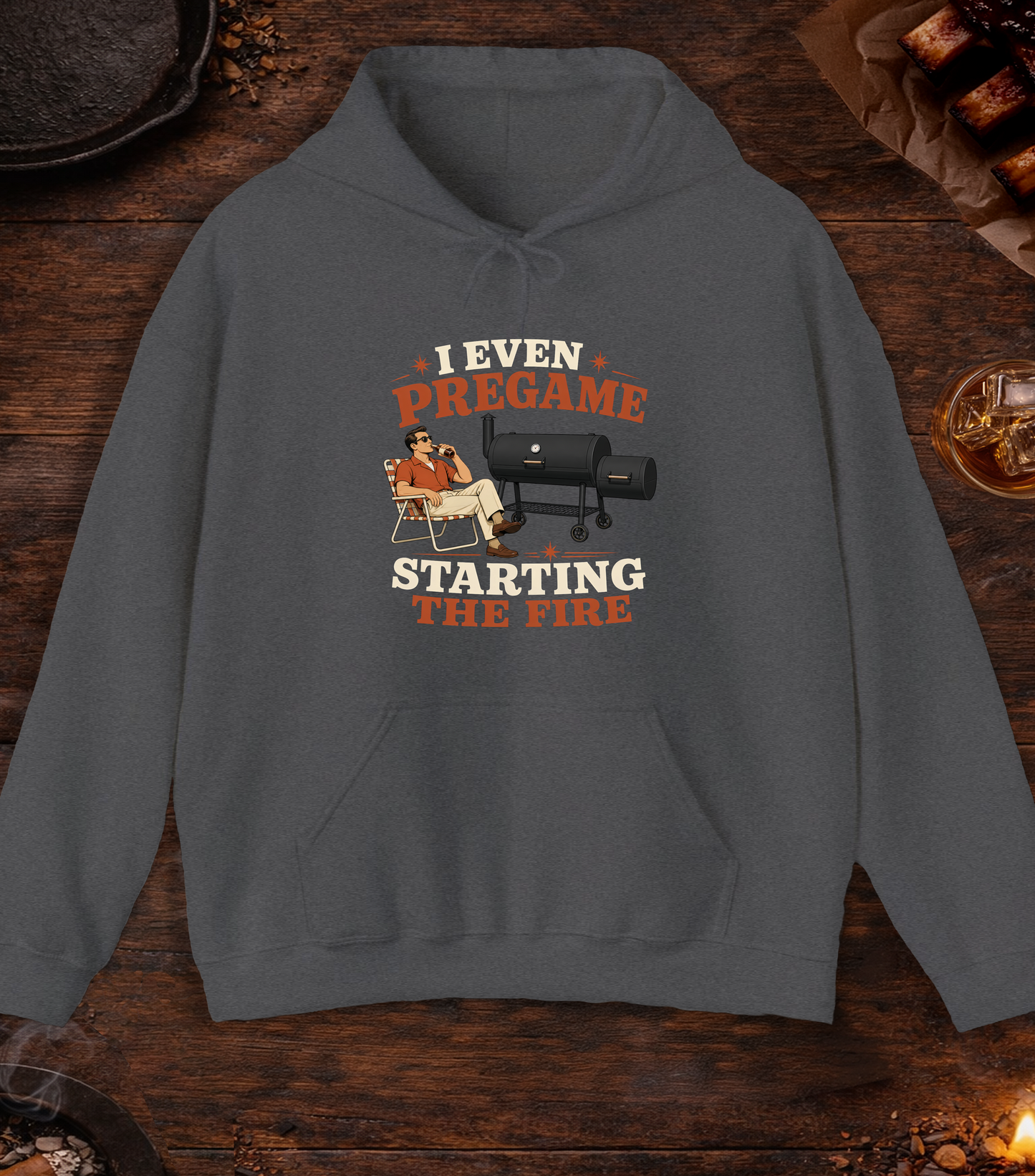 Pregame The Fire Hoodie - Dark Heather