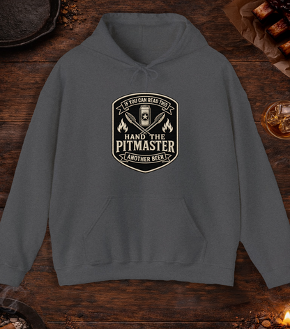 If You Can Read This, Hand the Pitmaster a Beer Hoodie - Dark Heather