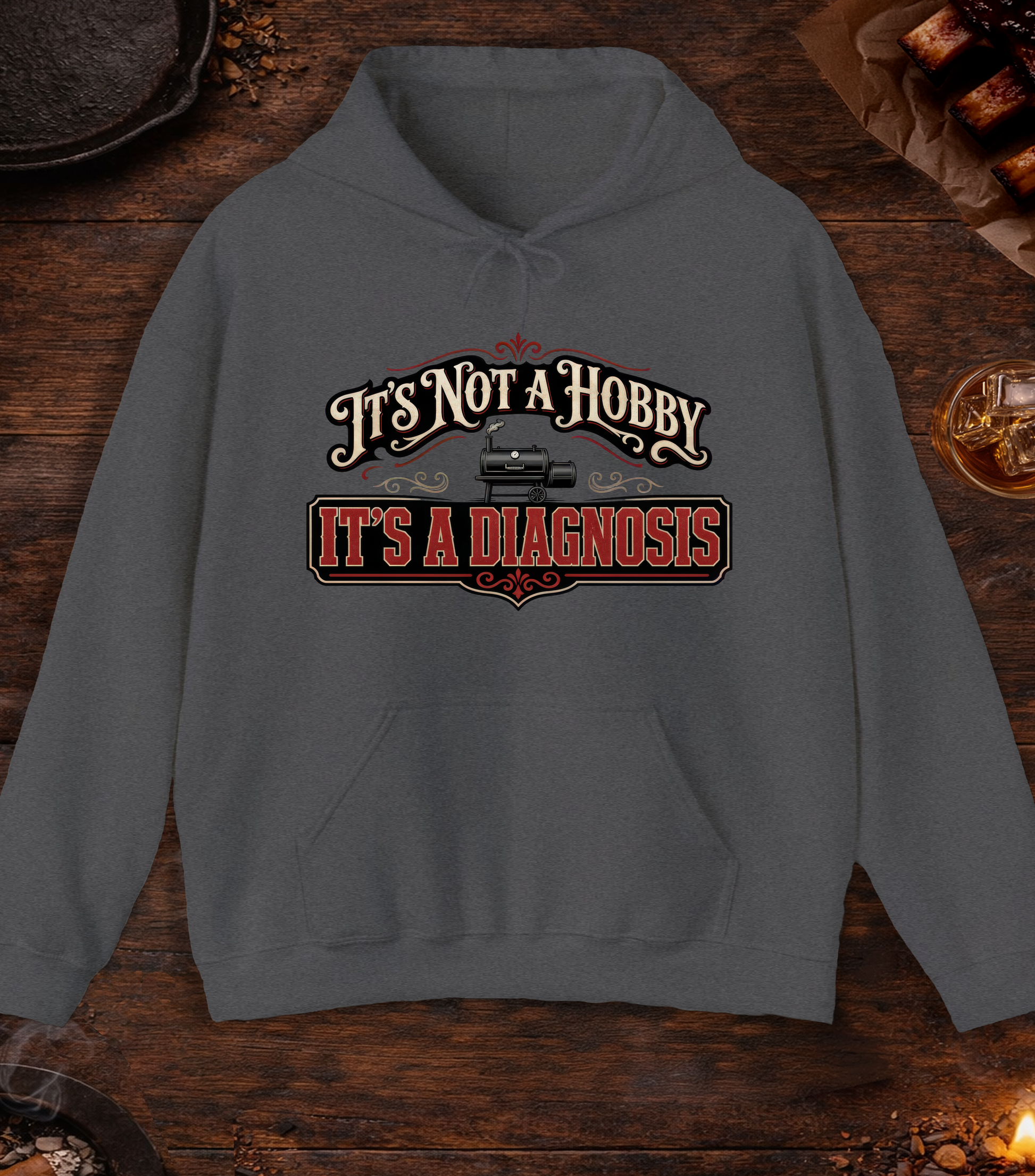 Not a Hobby Hoodie - Dark Heather