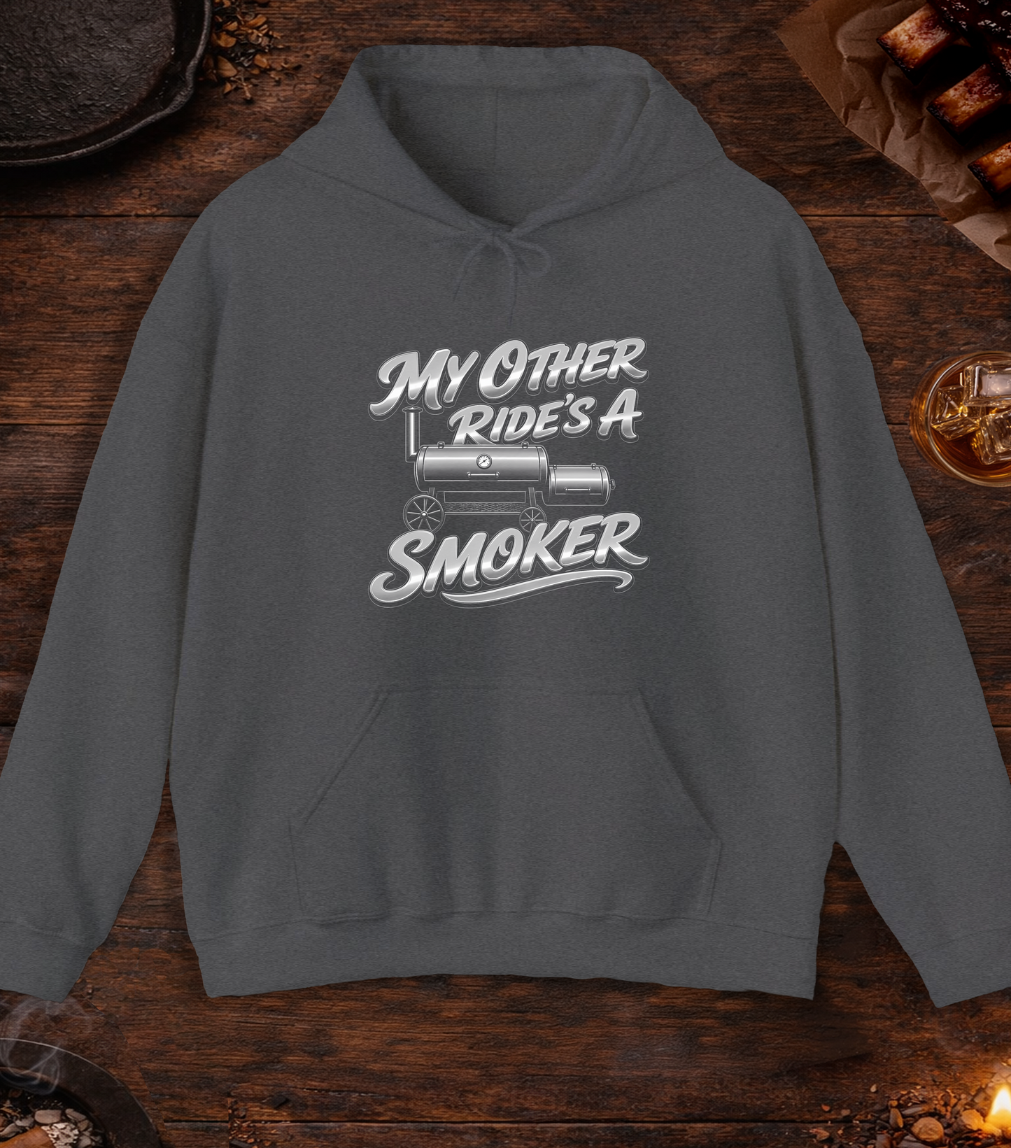 My Other Rides a Smoker Hoodie - Dark Heather