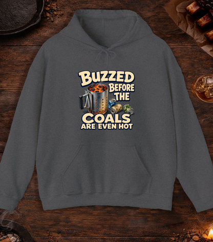 Buzzed Before Hoodie - Dark Heather