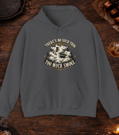 Too Much Smoke Hoodie - Dark Heather