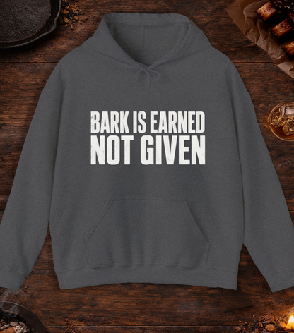 Bark Is Earned Hoodie - Dark Heather