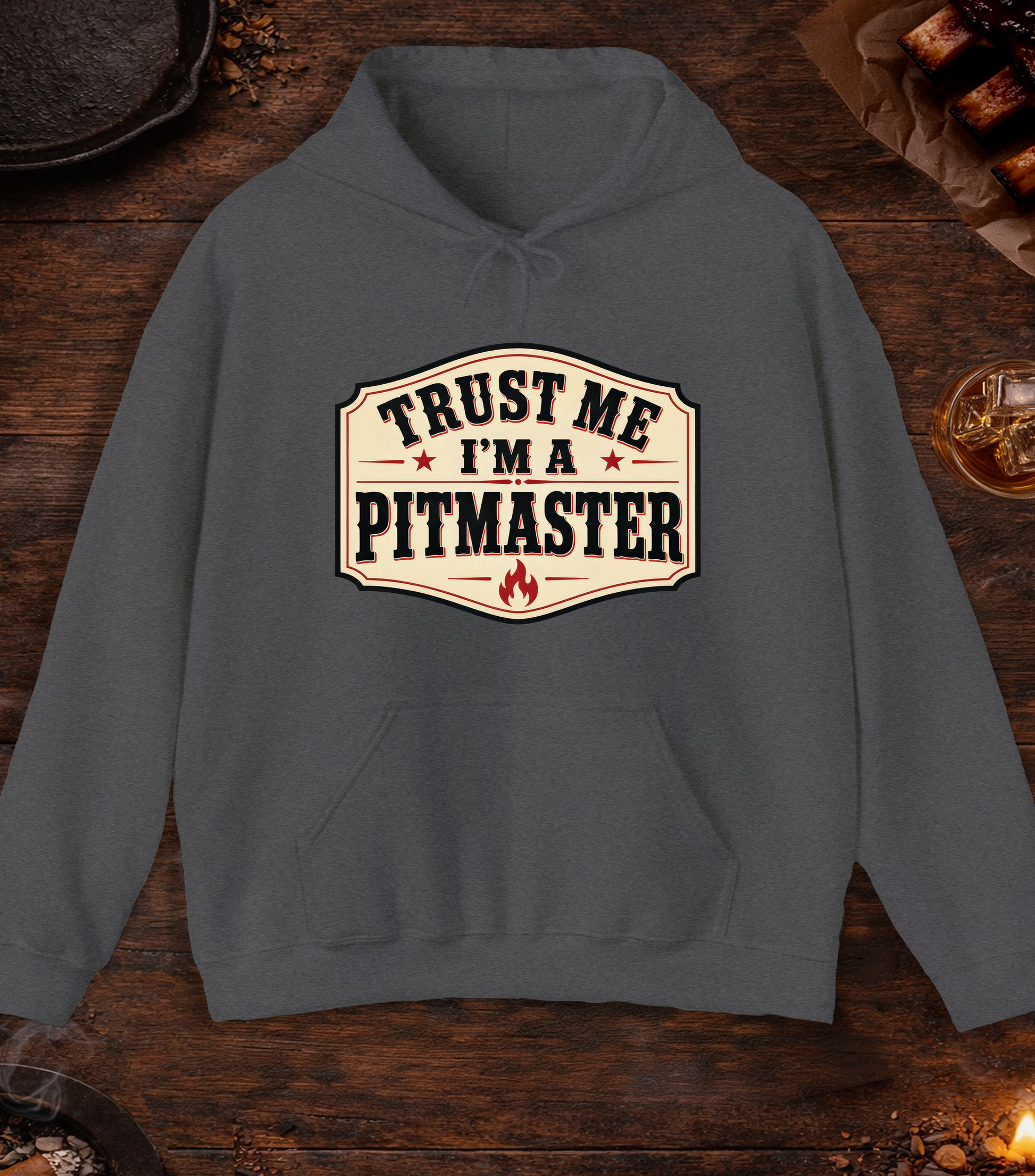Trust Me Hoodie - Dark Heather