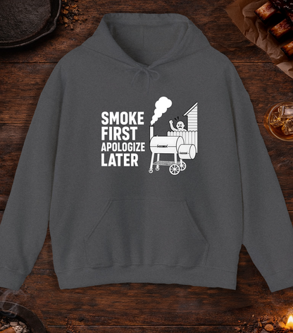 Apologize Later Hoodie - Dark Heather