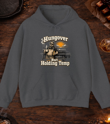 Hungover Holding Temp Hoodie - Dark Heather