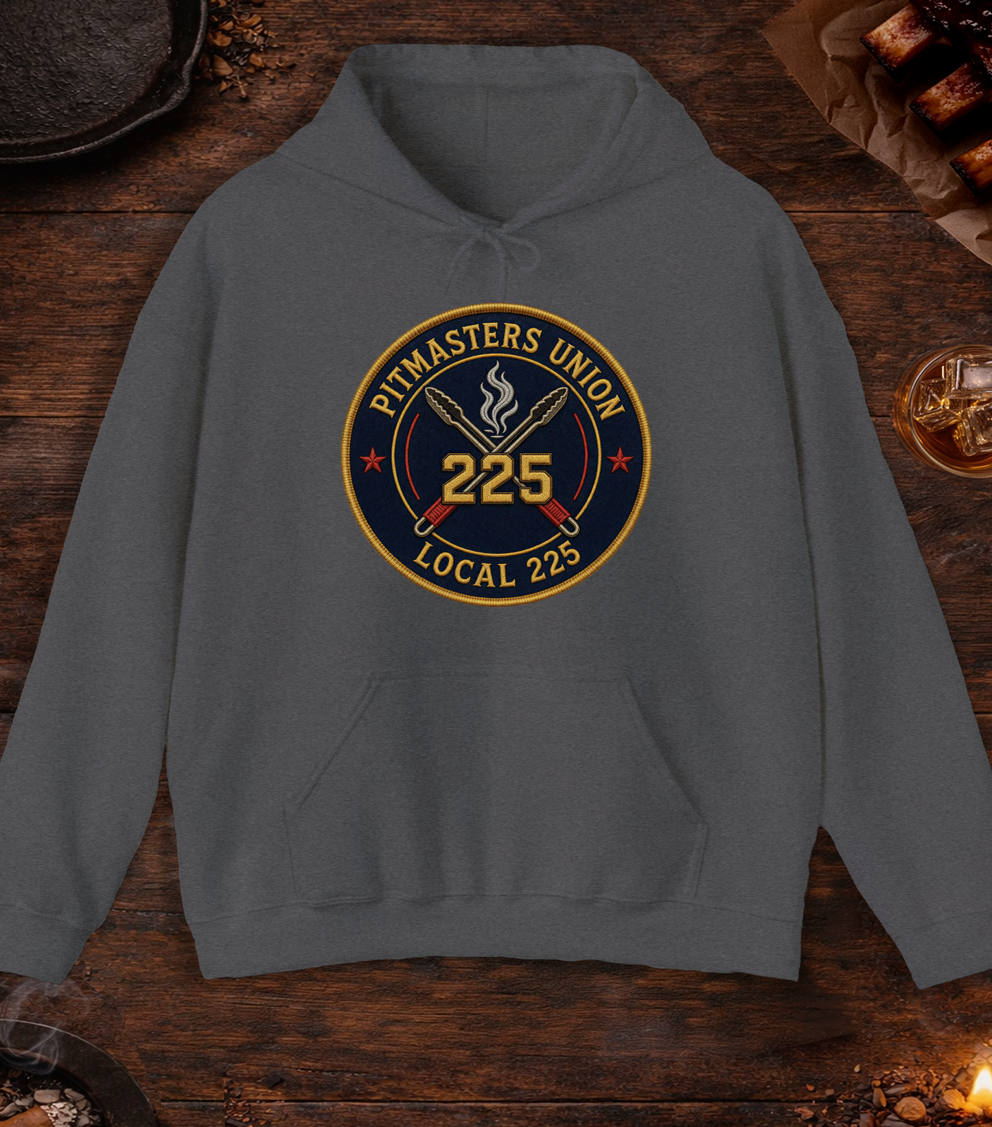 Pitmaster's Union Hoodie - Dark Heather