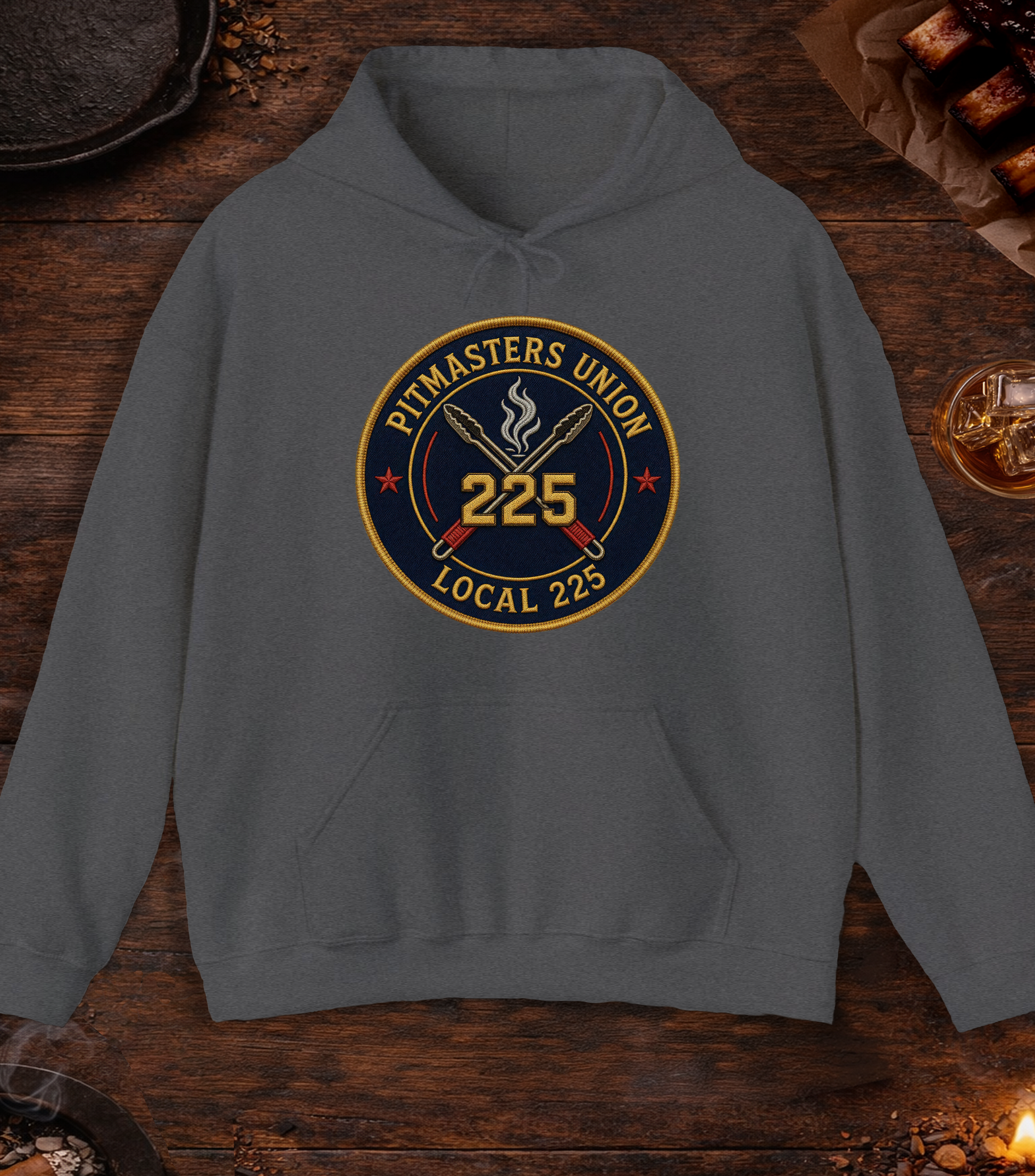 Pitmaster's Union Hoodie - Dark Heather