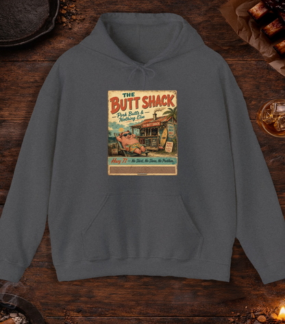 Butt Shack Matchbook Hoodie - Dark Heather