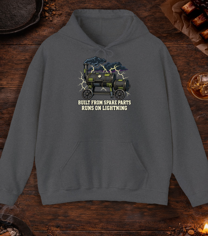 Runs on Lightning Hoodie - Dark Heather