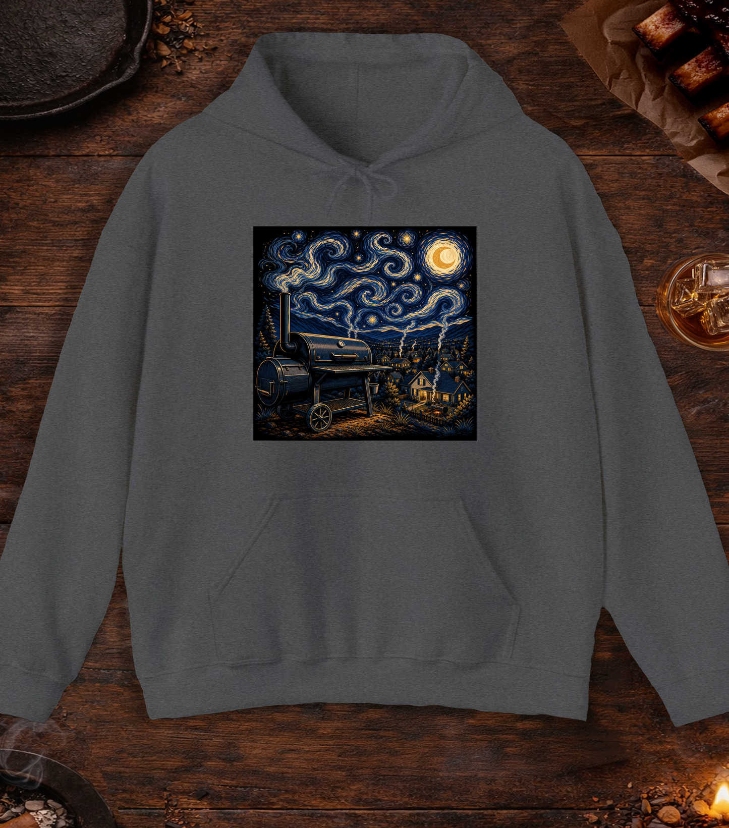 Smokey Night Hoodie - Dark Heather
