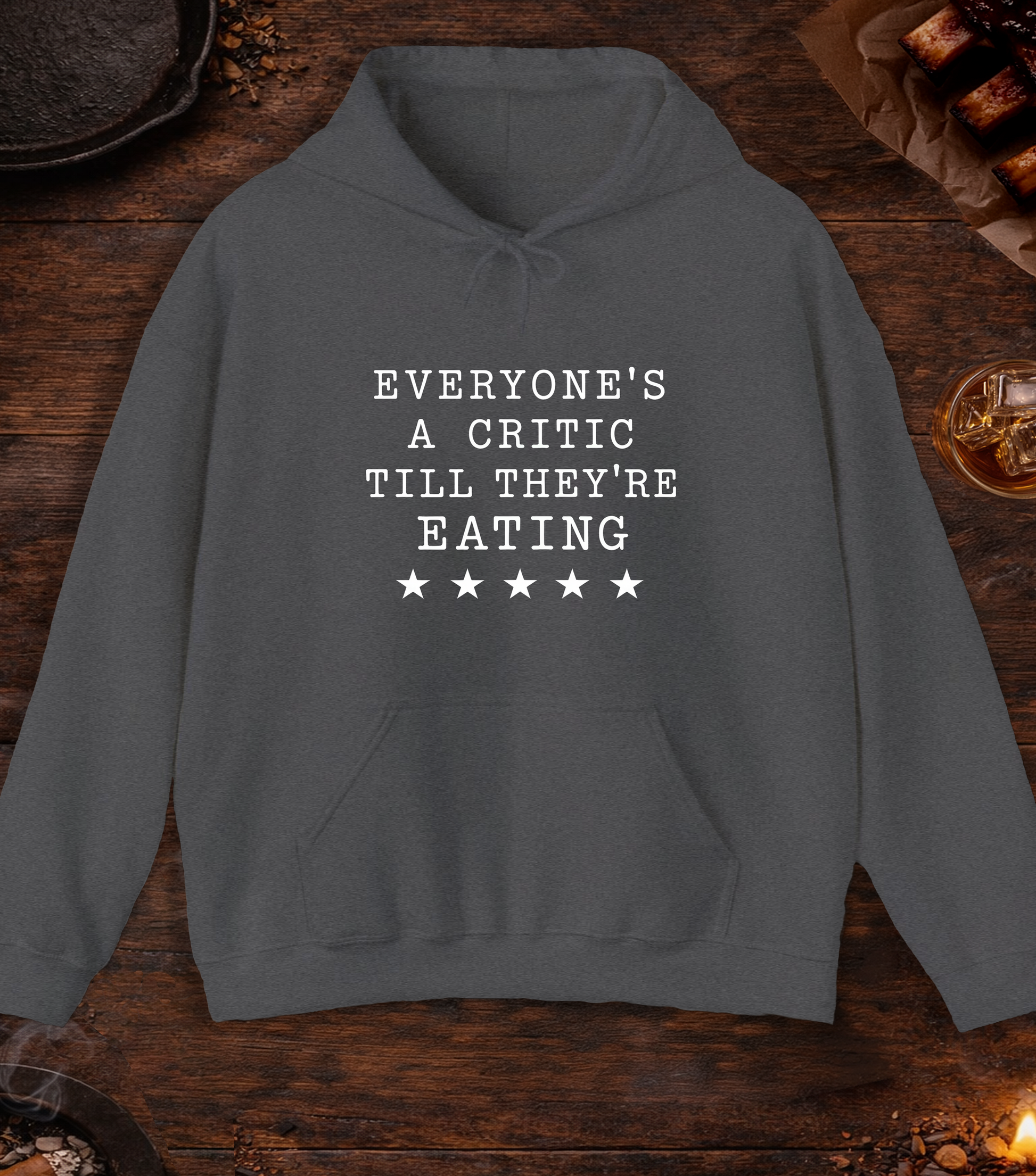 Everyones a Critic Hoodie - Dark Heather