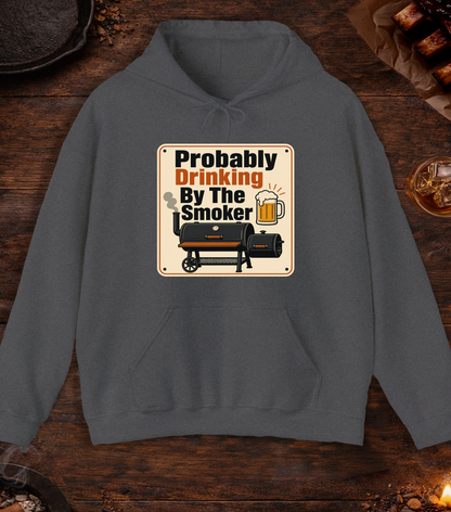 Drinking By Smoker Hoodie - Dark Heather