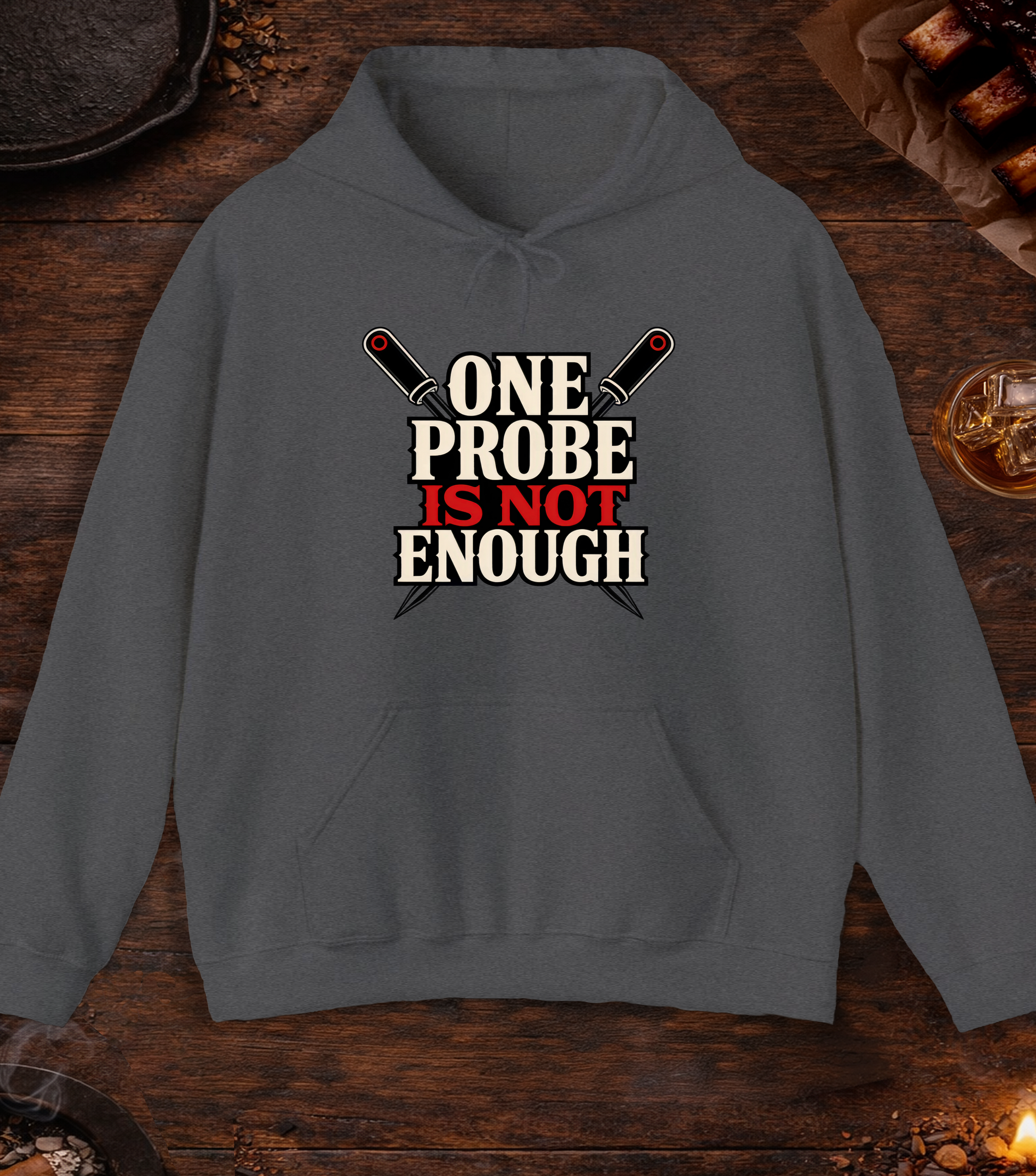 One Probe's Not Enough Hoodie - Dark Heather