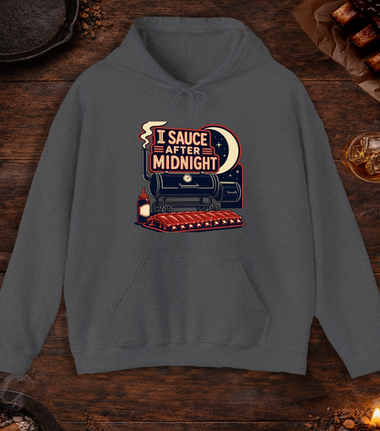 I Sauce After Midnight Hoodie - Dark Heather