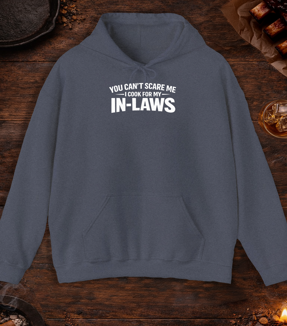 In-Law Cook Hoodie - Heather Navy
