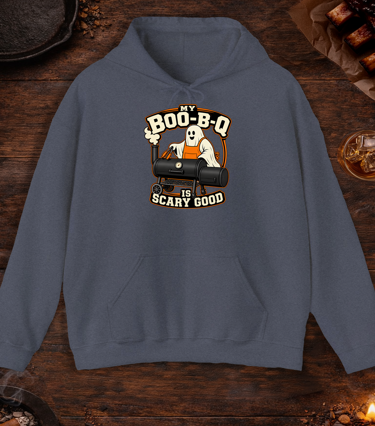 Scary Good Hoodie - Heather Navy