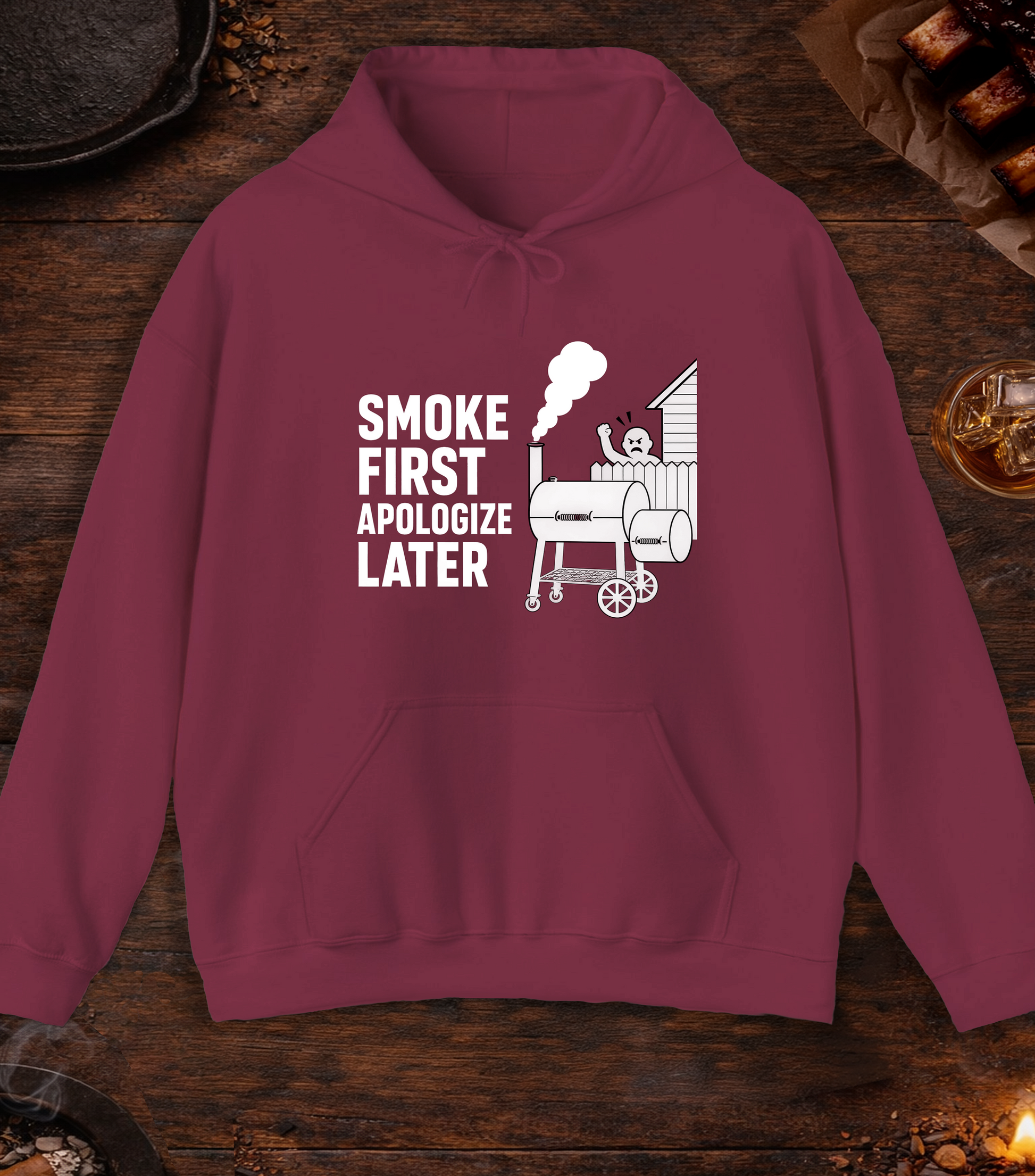 Apologize Later Hoodie - Maroon