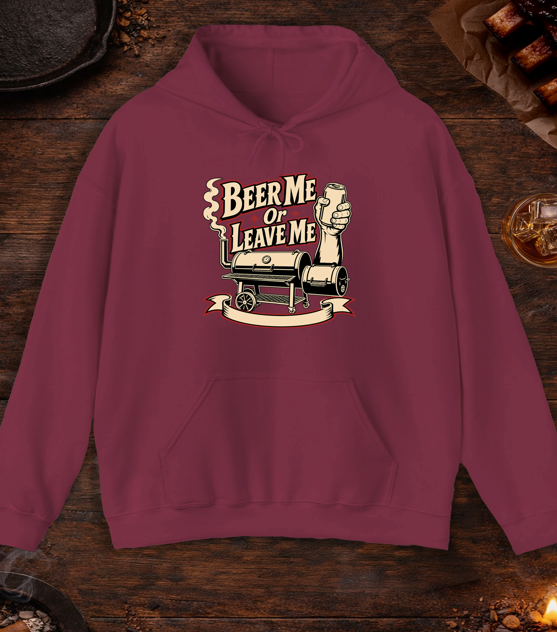 Beer Me Hoodie - Maroon