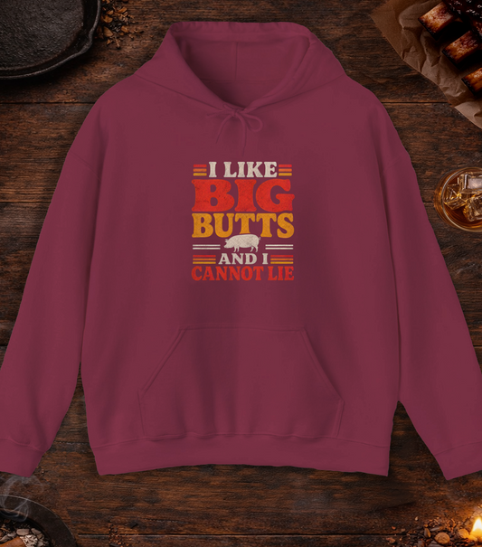 Like Big Butts Hoodie - Maroon