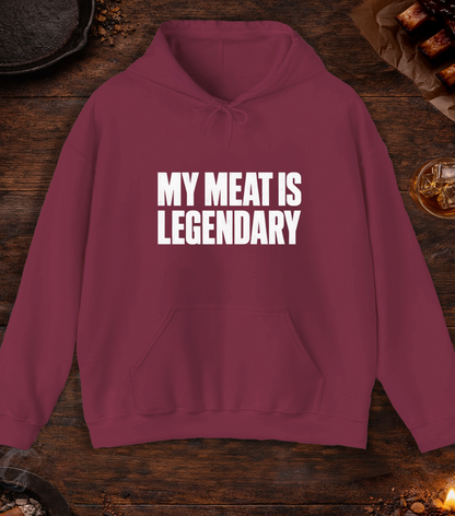 My Meat Is Legend Hoodie - Maroon