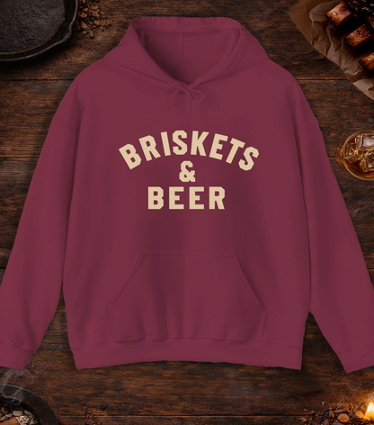 Briskets And Beer Hoodie - Maroon