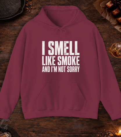 I Smell Like Smoke Hoodie - Maroon