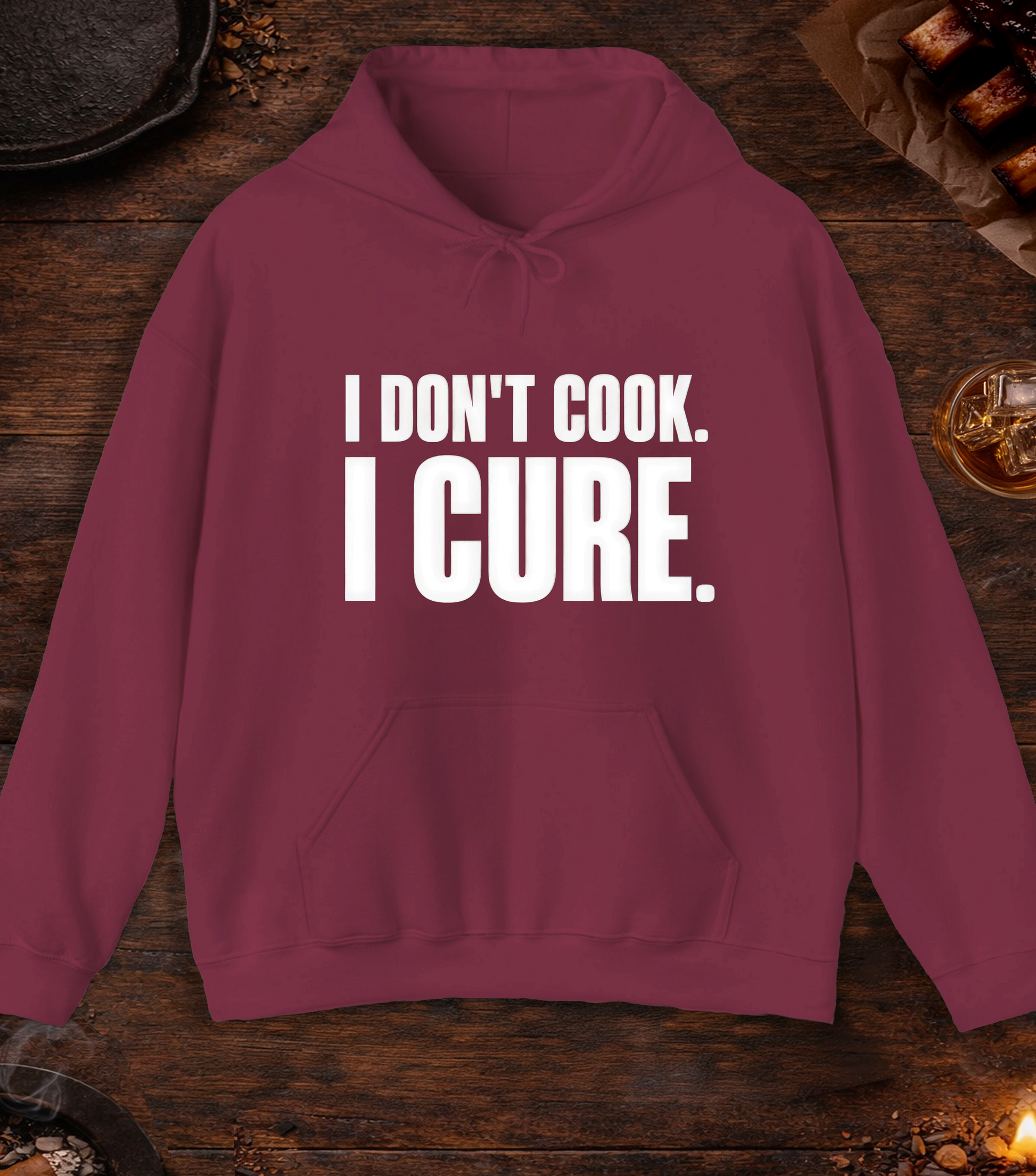 I Cure Hoodie - Maroon
