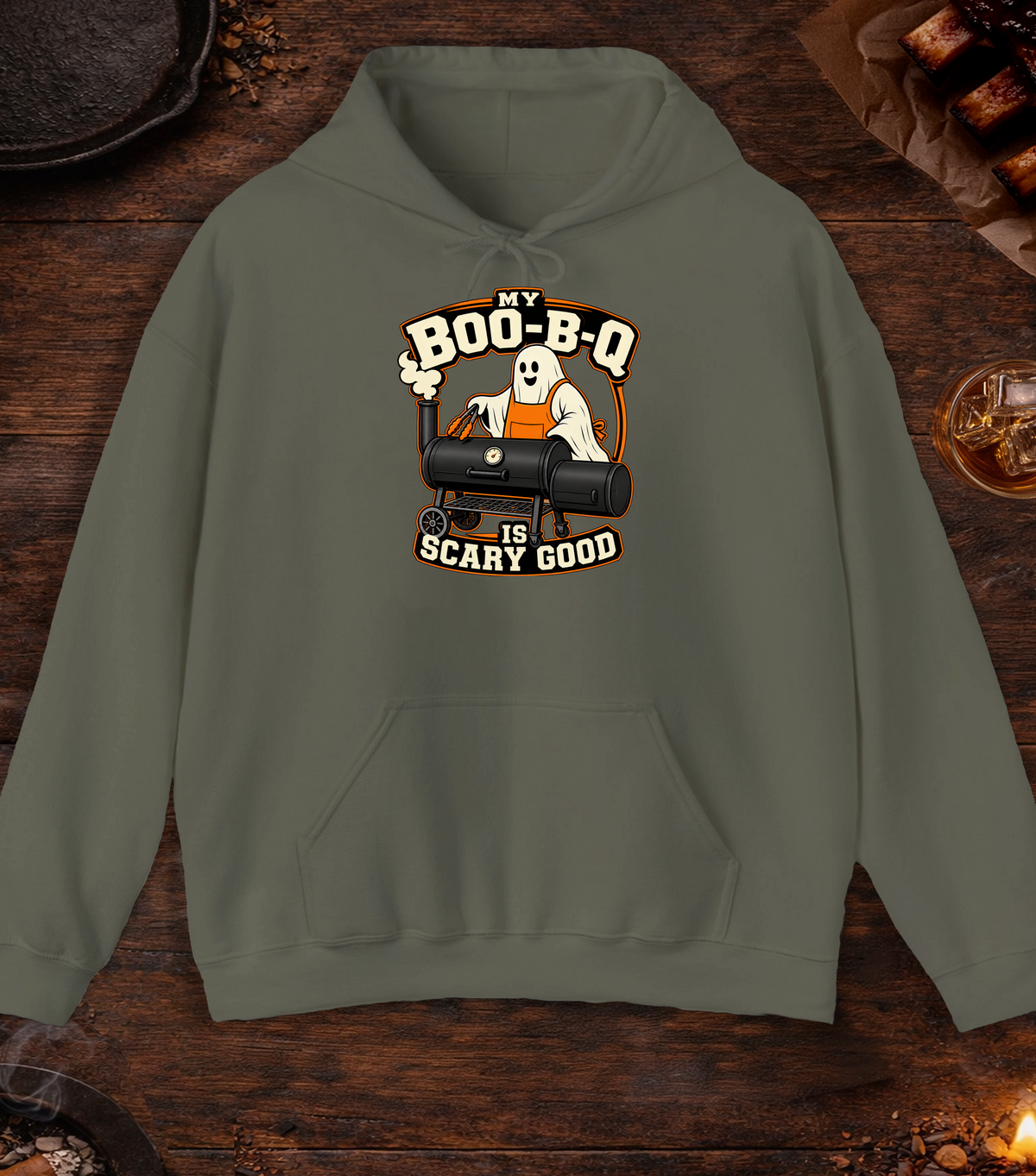 Scary Good Hoodie - Military Green