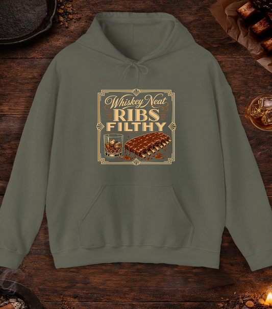 Ribs Filthy Hoodie - Military Green