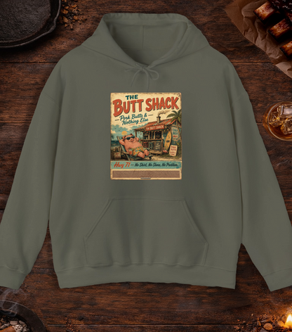Butt Shack Matchbook Hoodie - Military Green