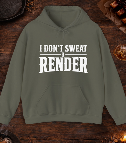 I Render Hoodie - Military Green