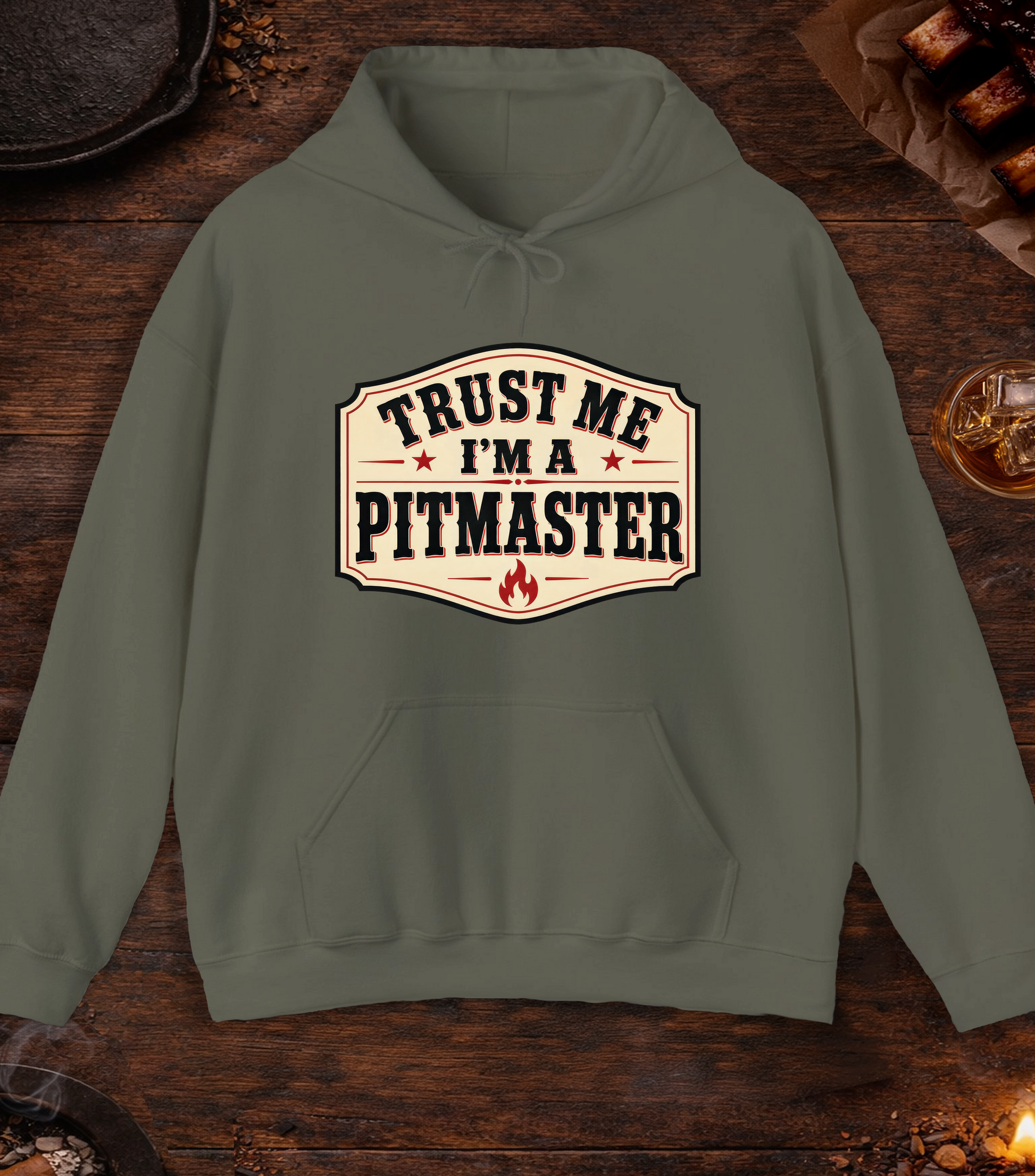 Trust Me Hoodie - Military Green