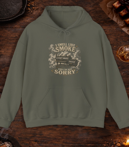 Smell Like Smoke Hoodie - Military Green