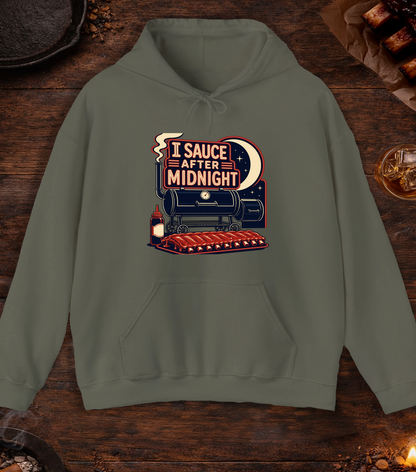 I Sauce After Midnight Hoodie - Military Green