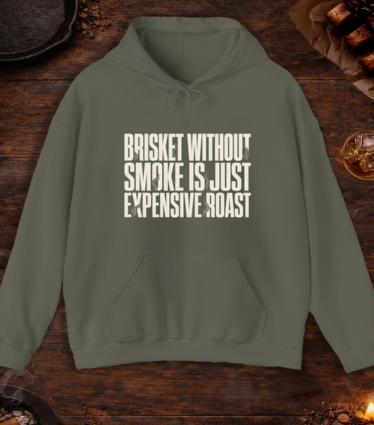 Brisket Without Smoke Hoodie - Military Green