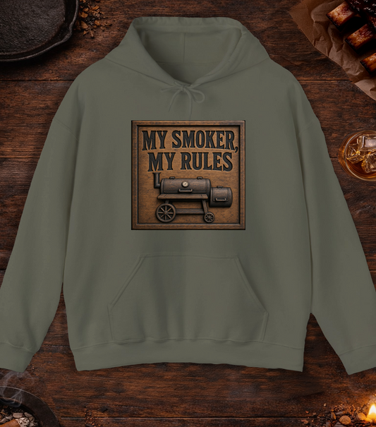 My Smoker My Rules Hoodie - Military Green