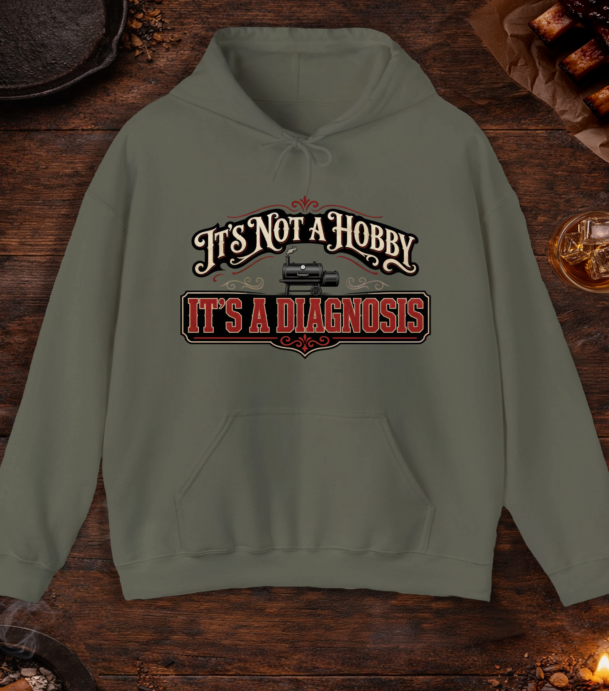 Not a Hobby Hoodie - Military Green