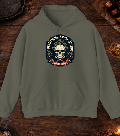 Dead Inside Hoodie - Military Green