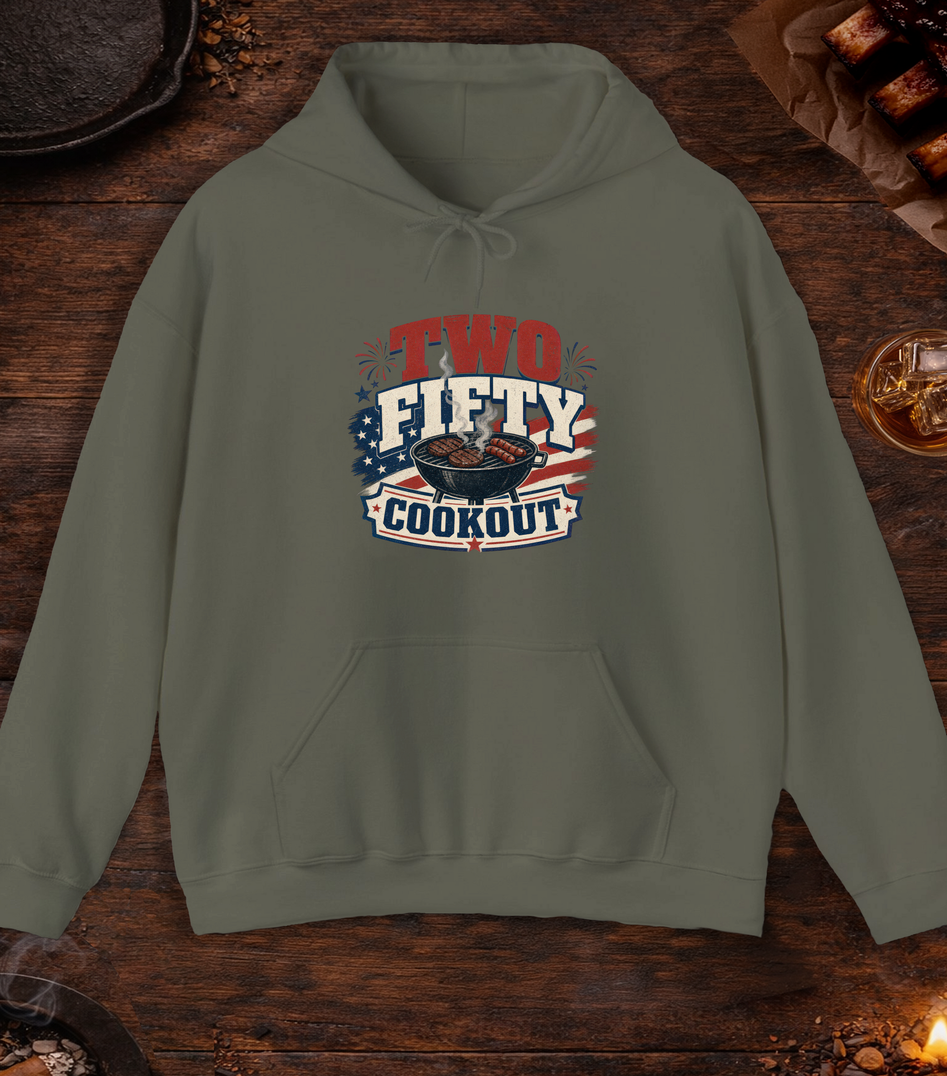 250 Cookout Hoodie - Military Green