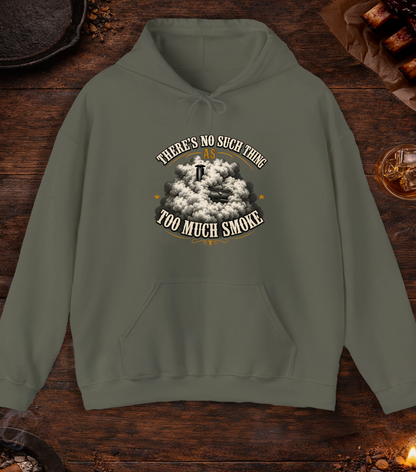 Too Much Smoke Hoodie - Military Green