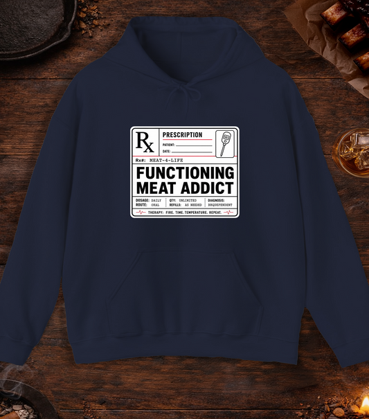 Functioning Meat Addict Hoodie - Navy