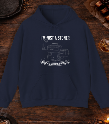 I'm Just A Stoner With A Smoking Problem Hoodie - Navy