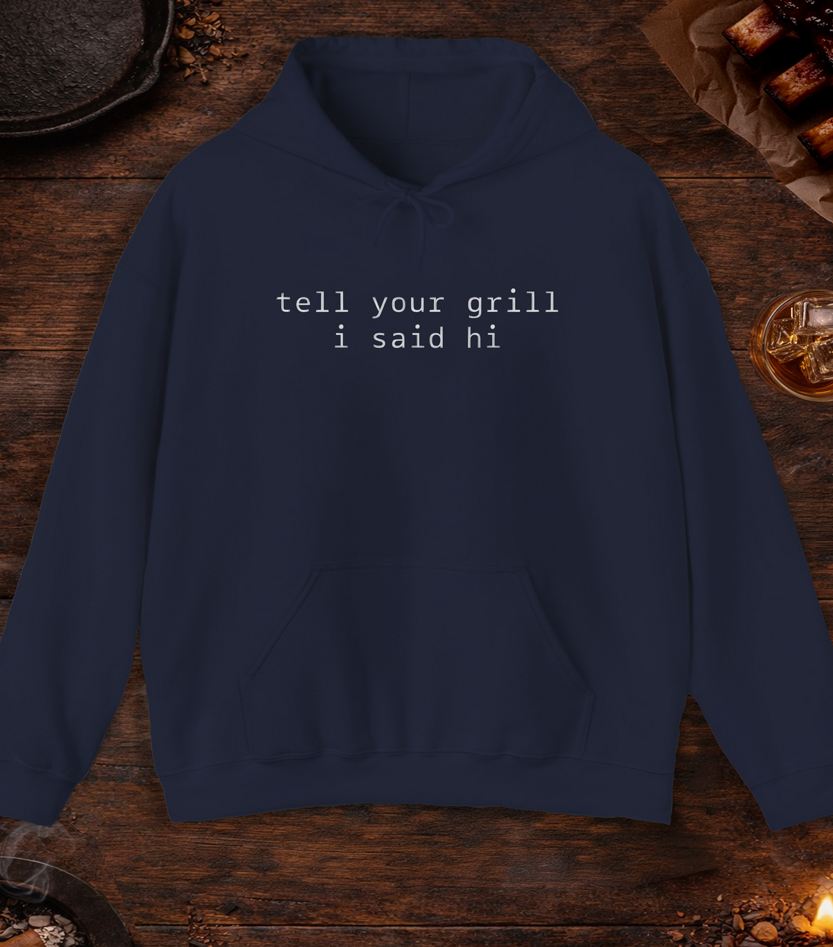 Grill Hi Hoodie - Navy